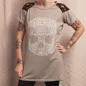 Skull Lace Top
